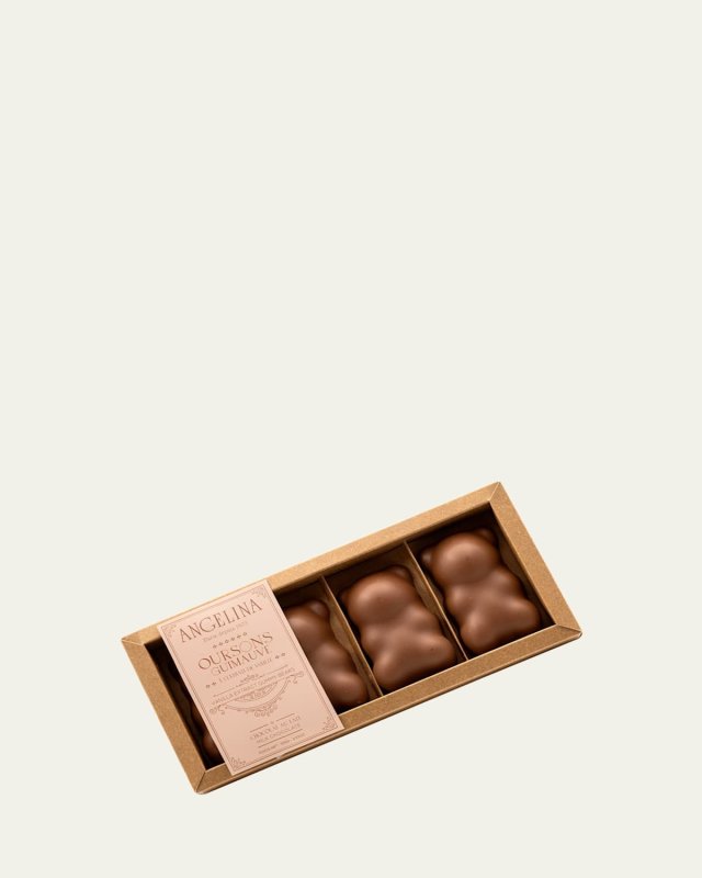 Chocolate-Covered Marshmallow Bears, 4 Count